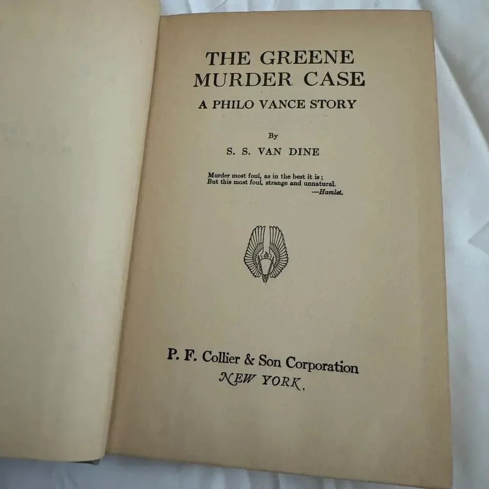 The Greene Murder Case vintage 1927